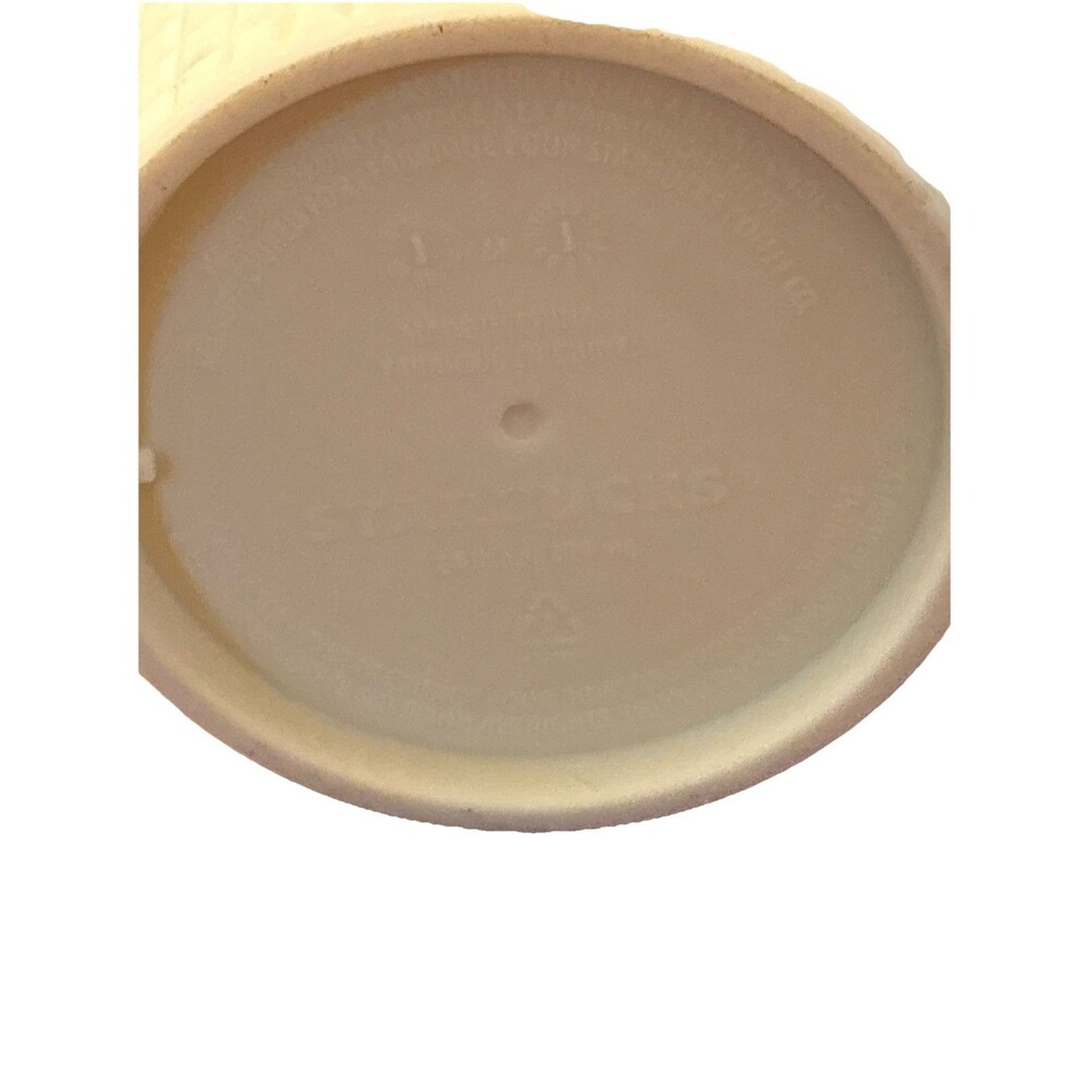 Starbucks 24 oz Meadow Yellow Soft Touch Grid Tumbler Cold Cup With Straw - Picture 7 of 7